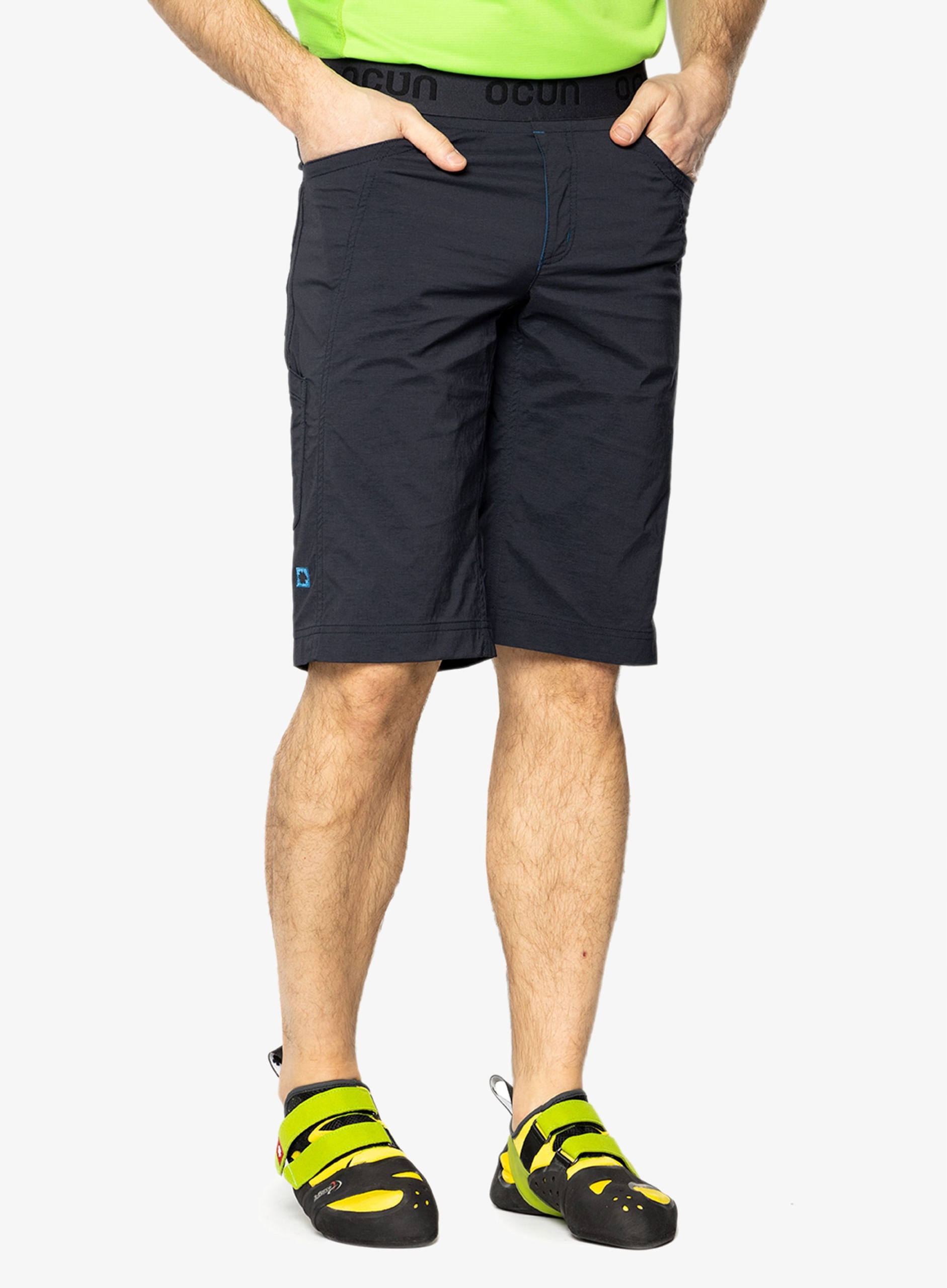 Kraťasy lezecké kraťasy Ocun Mania Eco Shorts anthracite navy XL