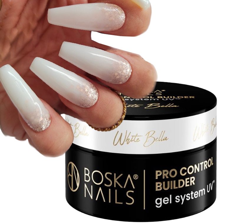 Boska Nails ProControl Stavební gel White Bella 50 ml Mléčný