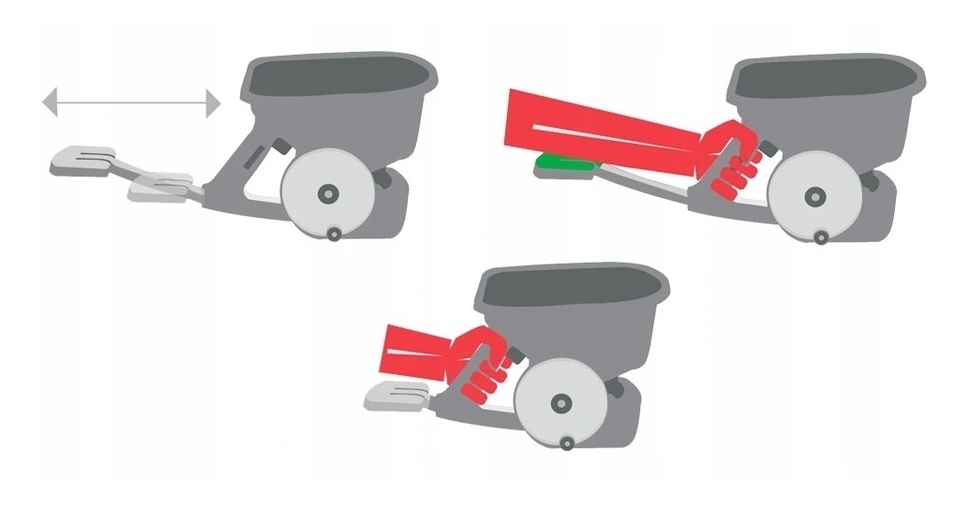 Siewnik rozsiewacz do Nawozów i Nasion Ręczny ze Wspornikiem uniwersalny 3l Marka Khayner