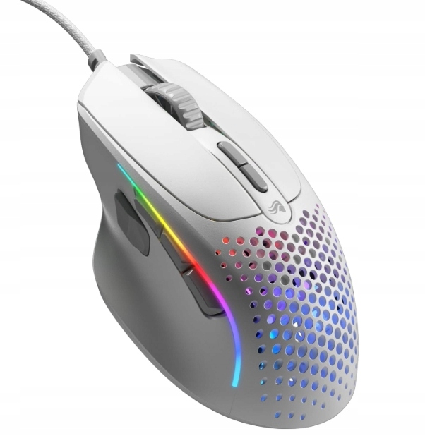 Myszka Glorious Model I 2 Wired Biała