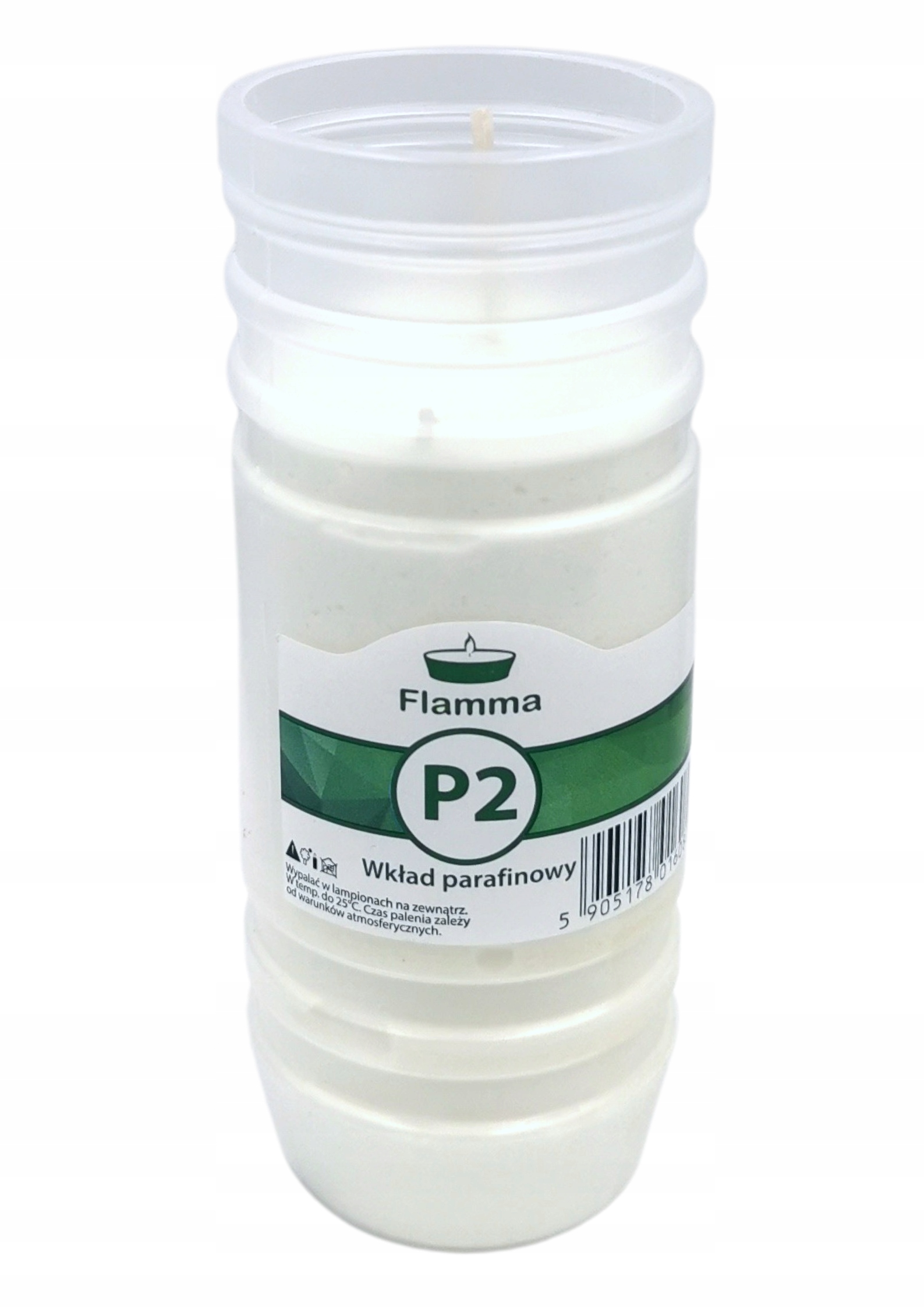 

Wkład do znicza parafinowy Flamma P2 60h 13,6cm