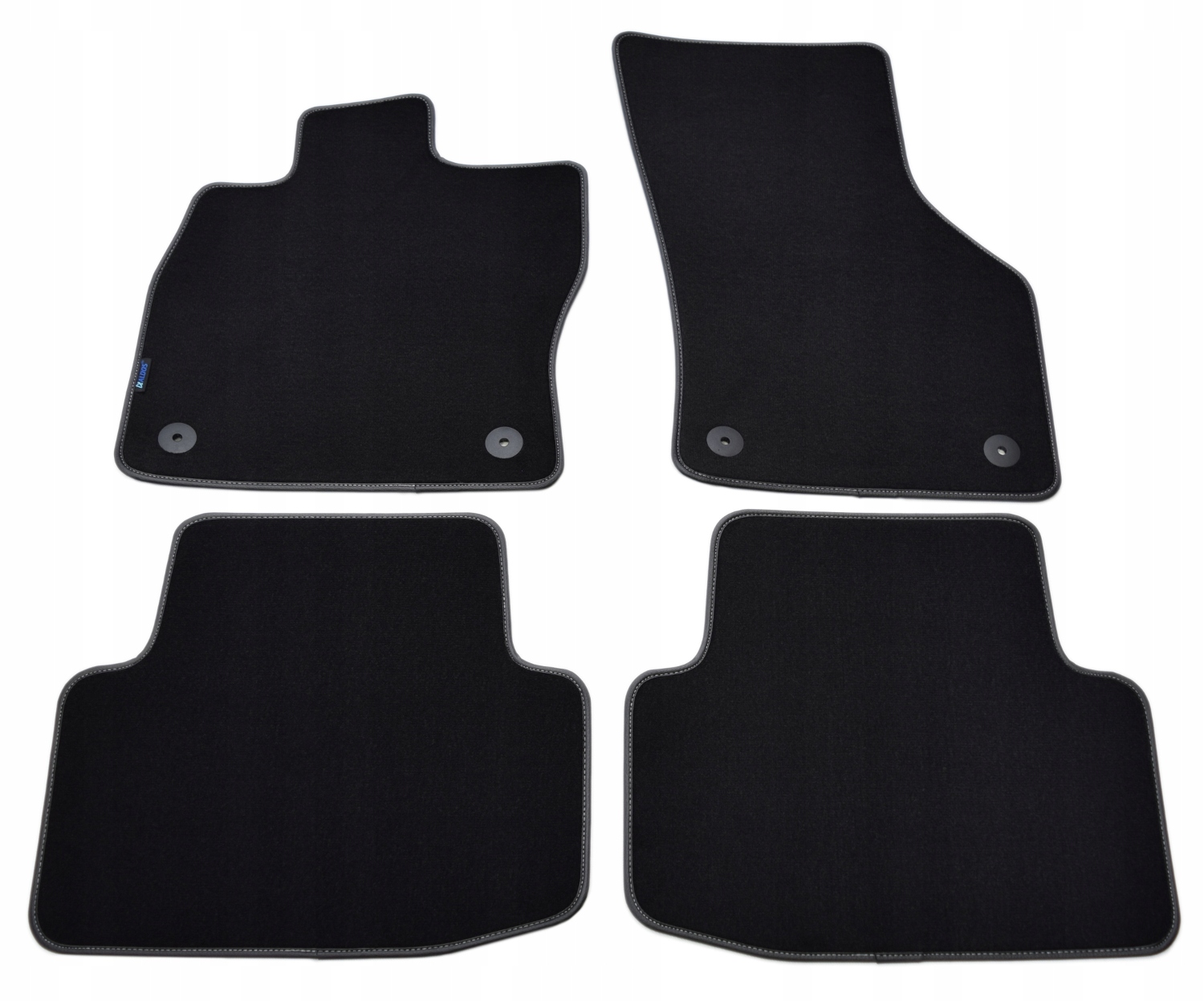 Škoda Octavia III 2013-2020 Černé velurové koberce Gold Plus