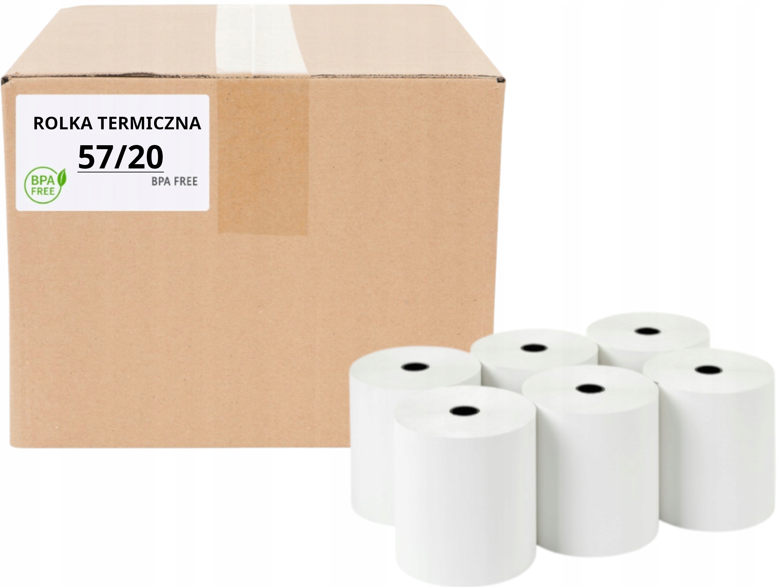 

Rolka do kasy fiskalnej termiczna 57x20 75 sztuk