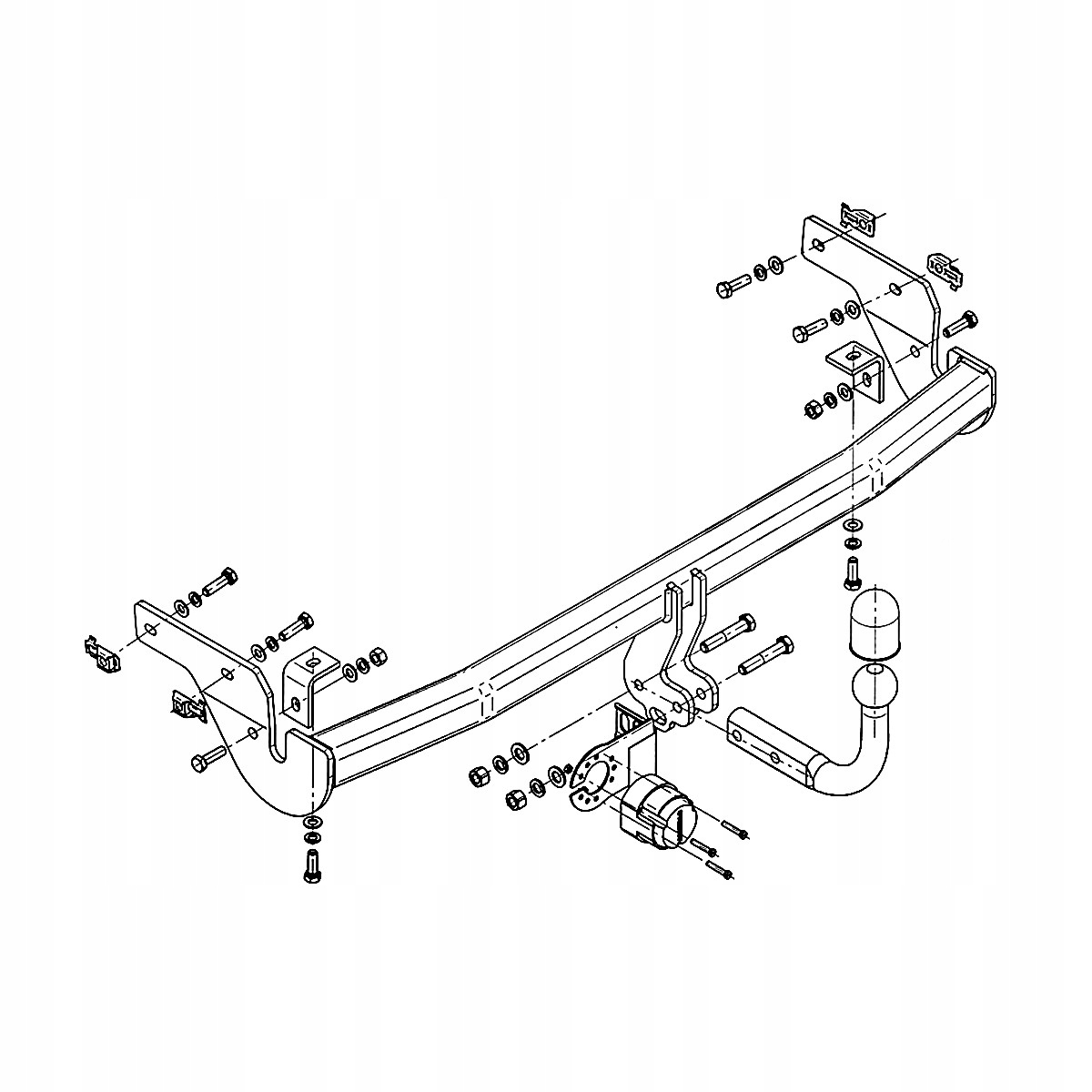 Hak holowniczy Peugeot 207 Hatchback 06-15 MODUŁ WIĄZKA 13 PIN GRATIS Nowy Producent Steinhof