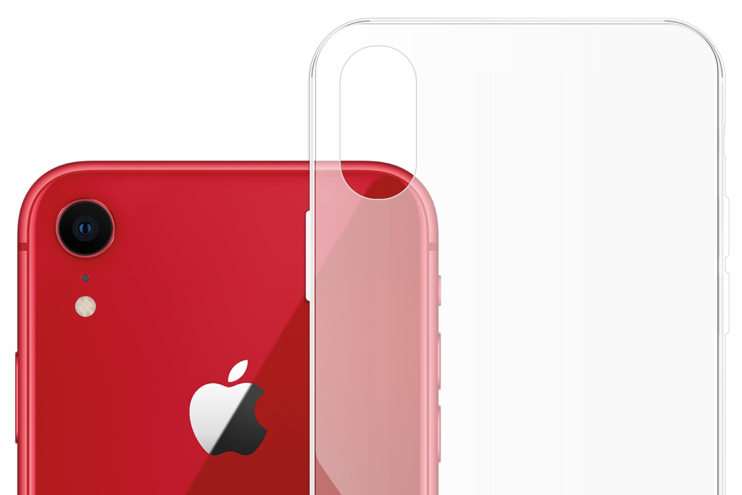 ETUI DO IPHONE XR GUMOWE OBUDOWA CASE SILIKON SLIM POKROWIEC CLEAR VIEW Typ plecki