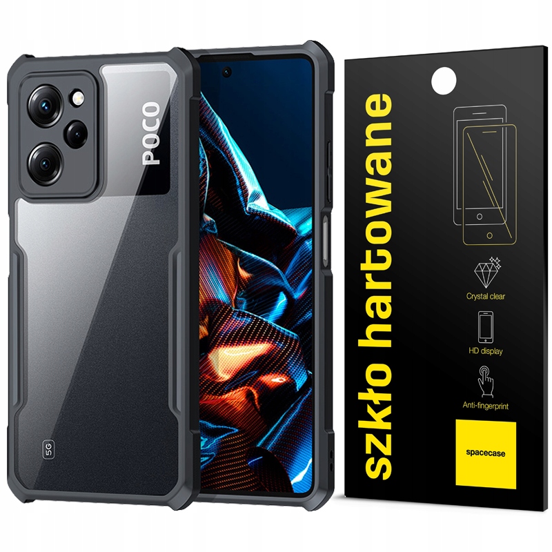 

Etui Case Beetle Do Poco X5 Pro 5G Pełne Szkło