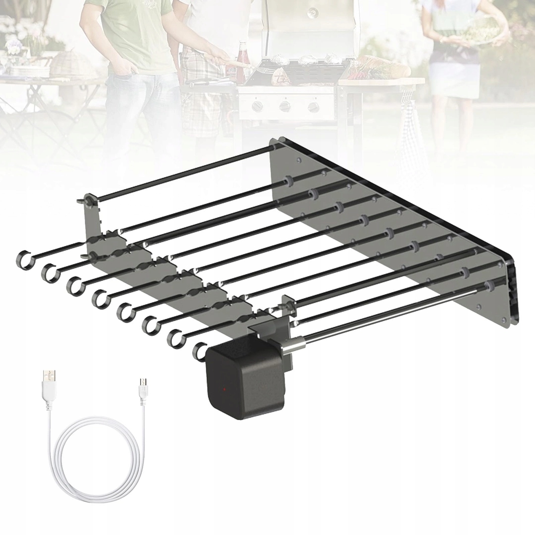 Ysislybin ražeň Elektrický gril na špíz, motor, grilovacia podložka