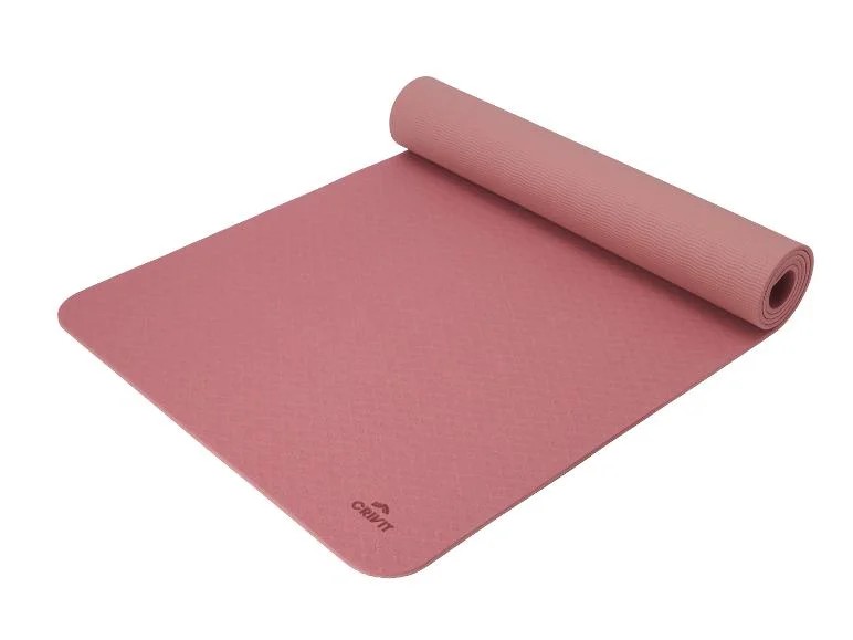 Crivit Antypoślizgowa Mata do jogi karimata Yoga 173 x 0,5 x 58 Różowa