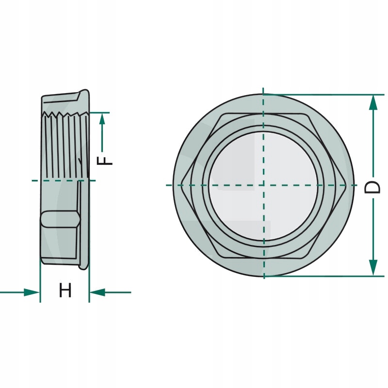 Nakrętka rowkowana PVC 2 1/2" 100mm Producent części Granit
