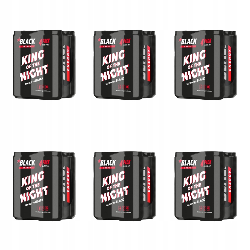 Black Energy 4 x 250 ml X6