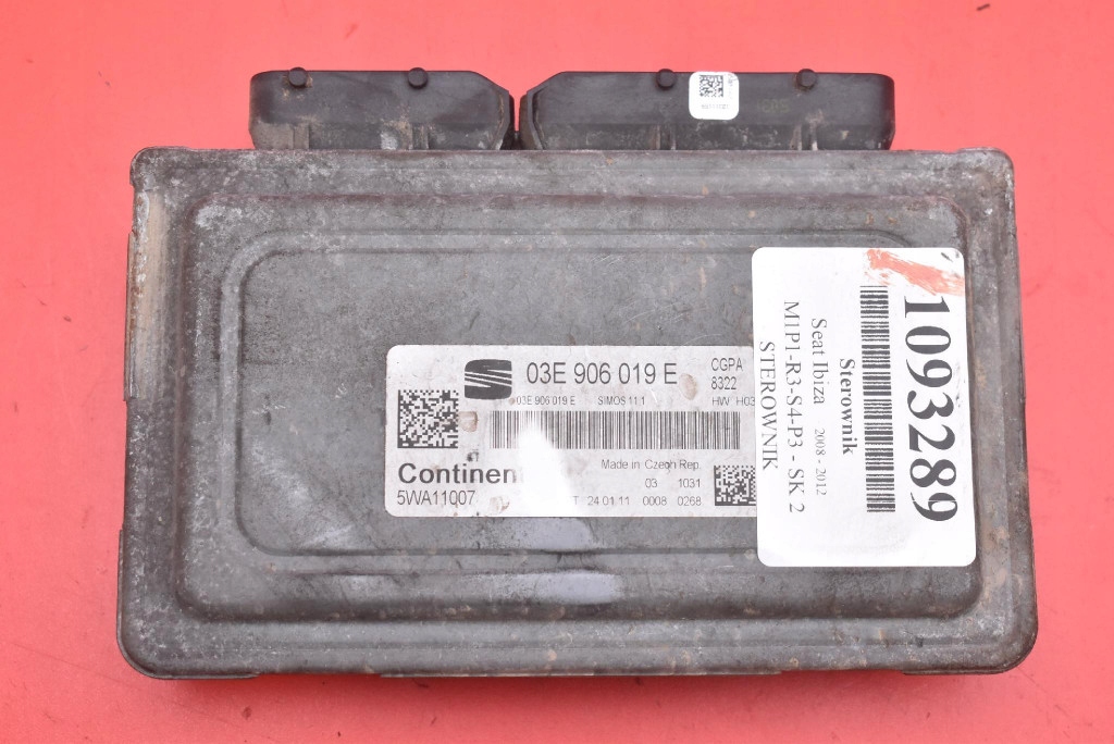 control unit computer of the engine 03E906019E SEAT IBIZA 4 IV 1.2 MPI 70 KM 08-12
