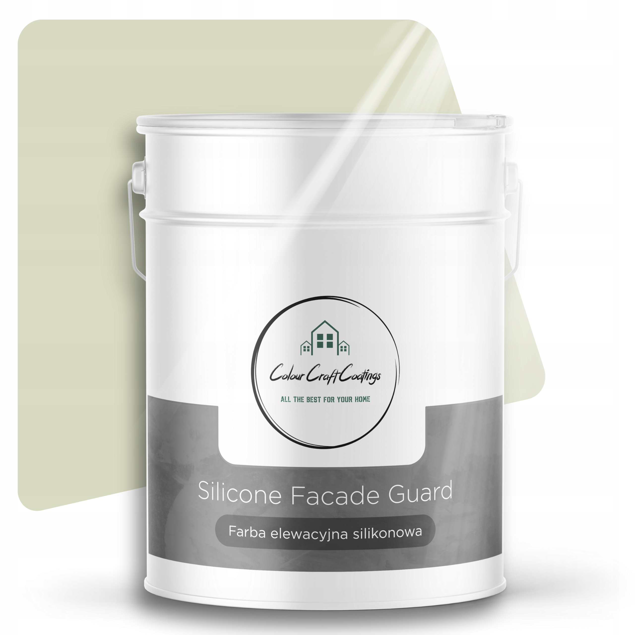 Barva Fasádní silikonová fasádní zelená, světle pastelová, 10 l, vnější