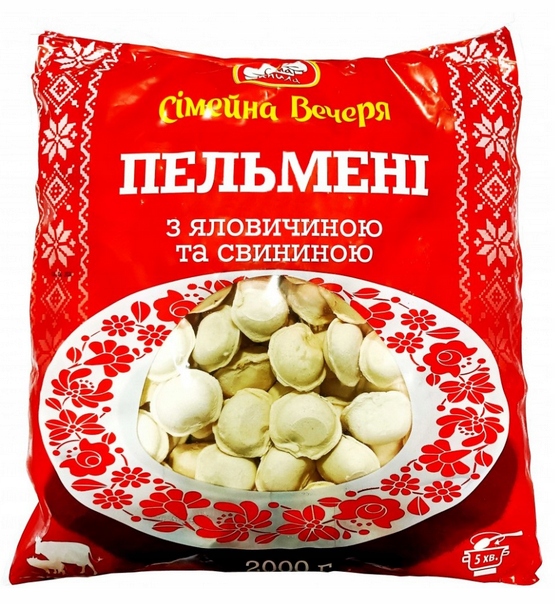 Pelmeně Weda Spain Simeina Vecher. s vepřovým a hovězím masem 2 kg Zmrazené