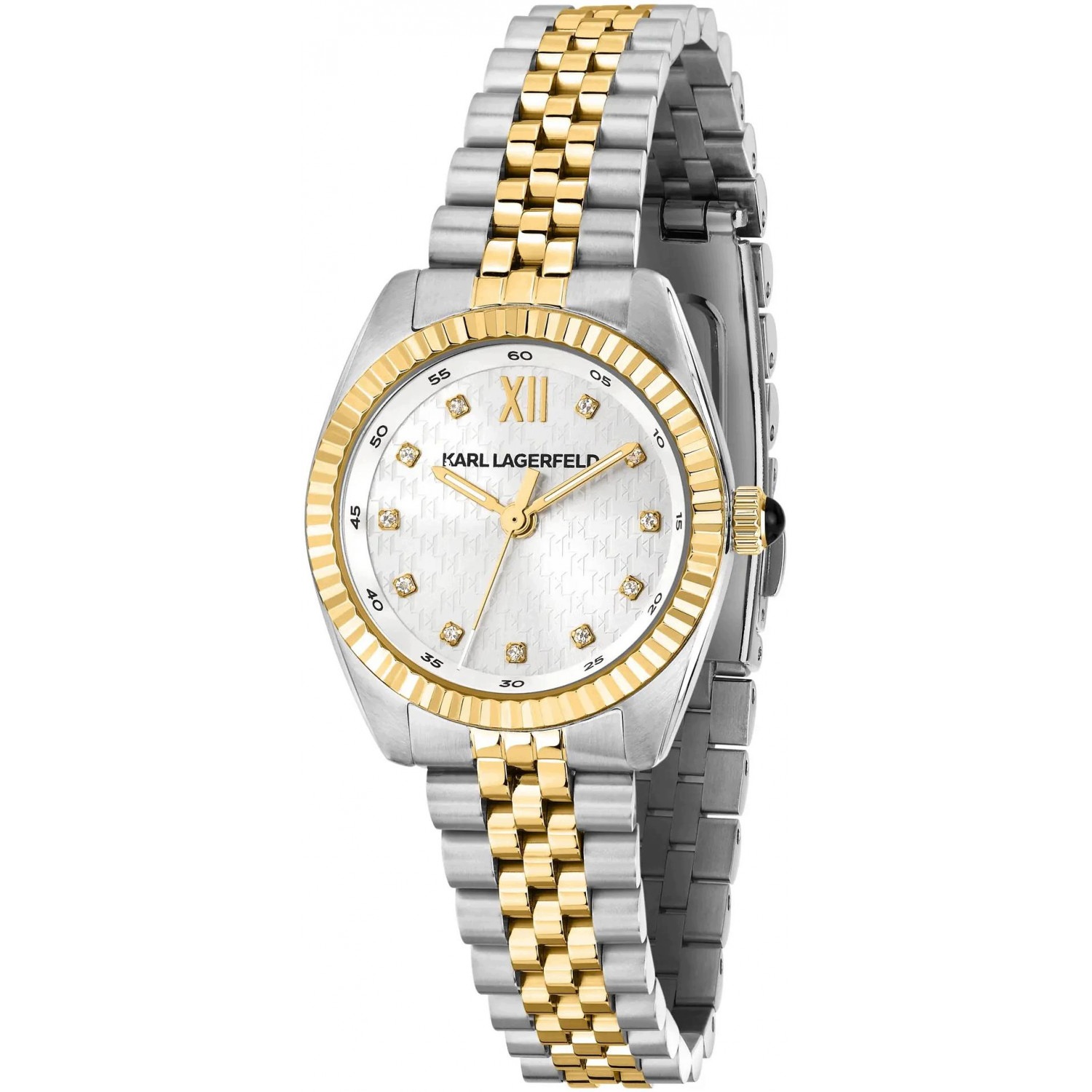 Dámské hodinky Karl Lagerfeld R0553109503 Zirkony stříbrné