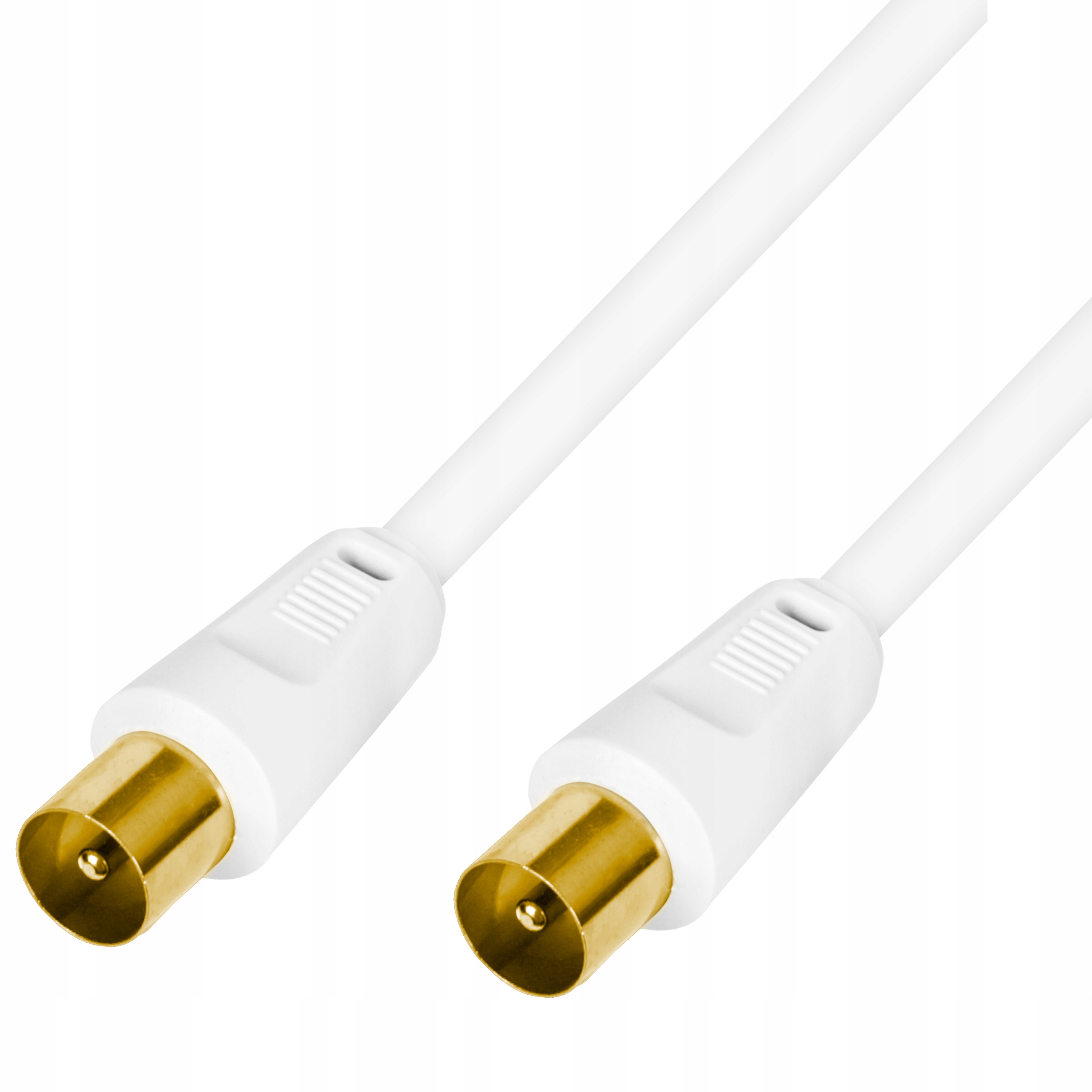 

Kabel Antenowy Tv Wtyk-wtyk Biały 1,8M