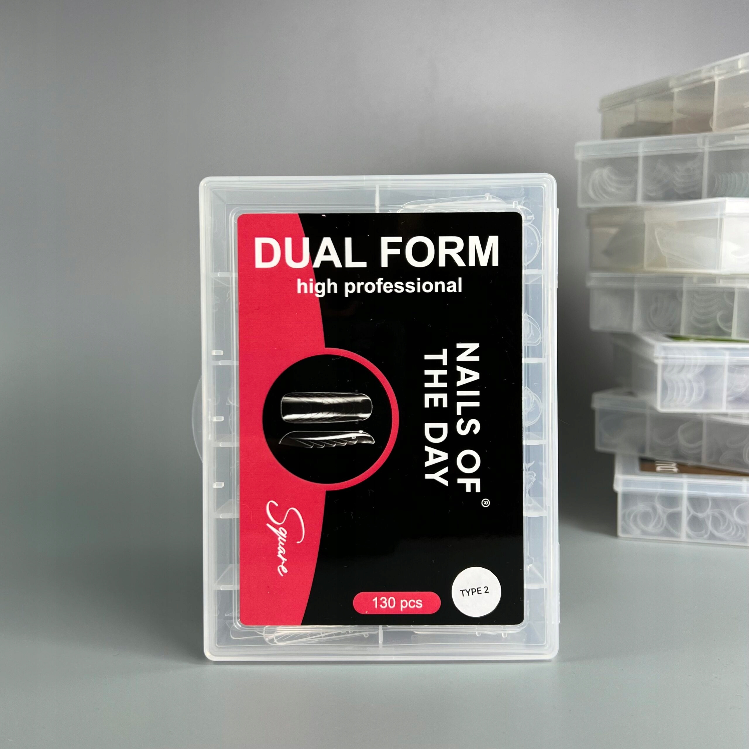 NAILSOFTHEDAY Dual Form Square (Type 2), 130 sztuk