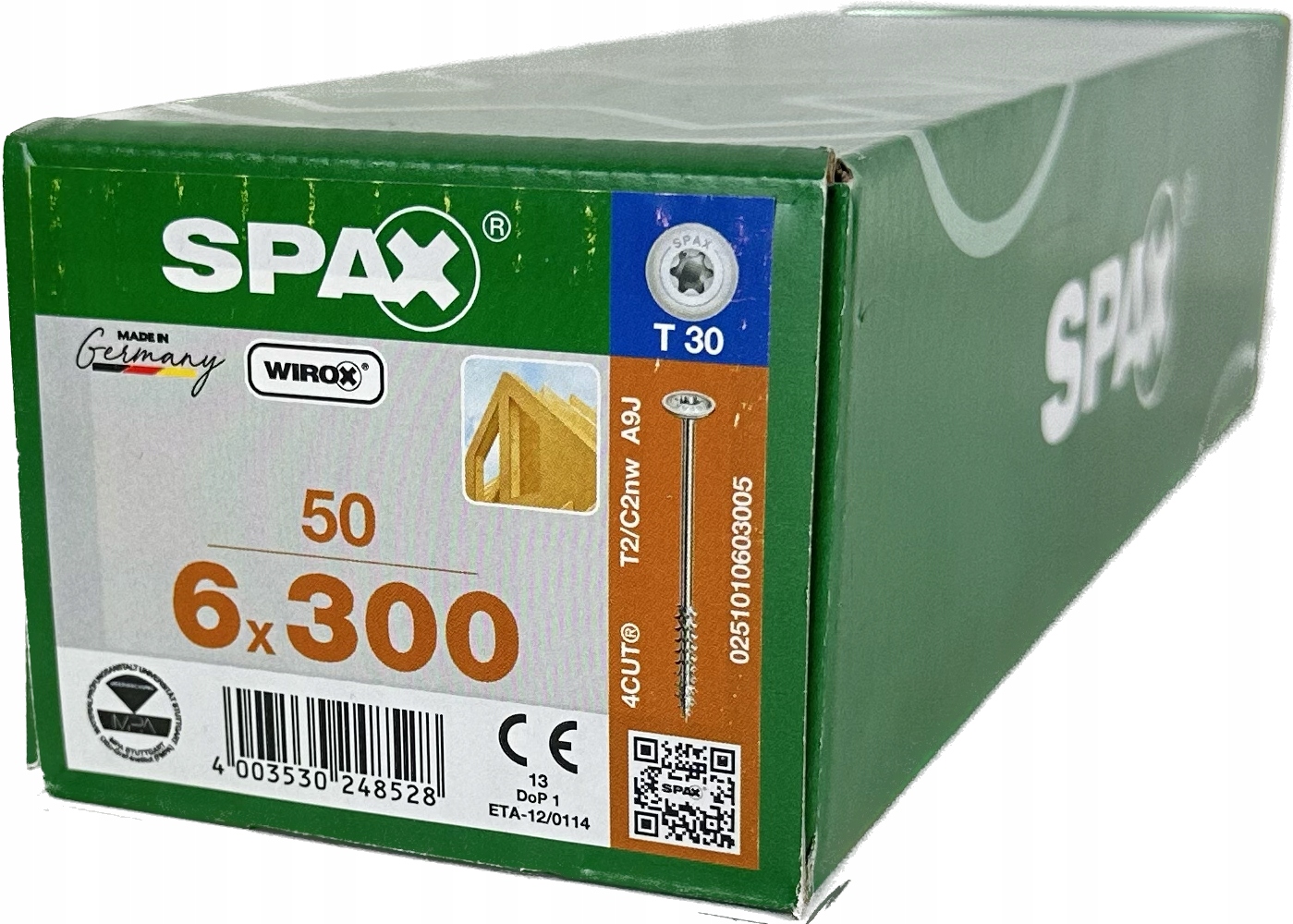 Šrouby pro dřevěné konstrukce 6x300 Spax A`50