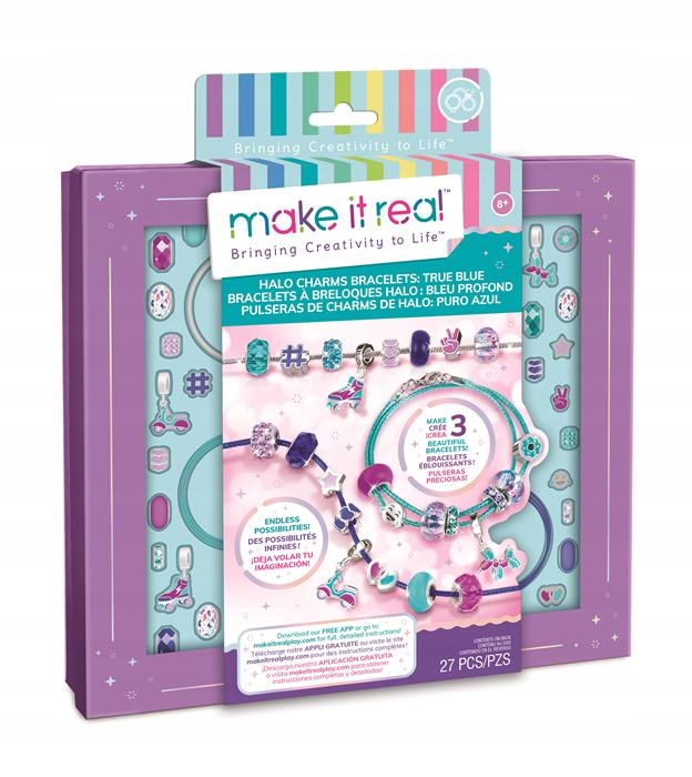 

Make it Real Zestaw Diy bransoletek Halo Charms