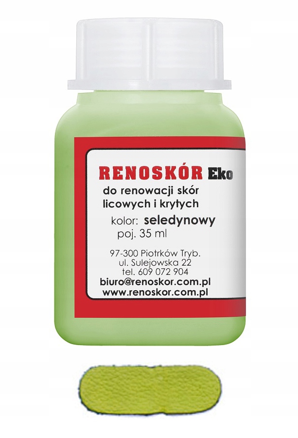 

Renoskór Farba Lakier Do Skóry Seledynowy 30 ml