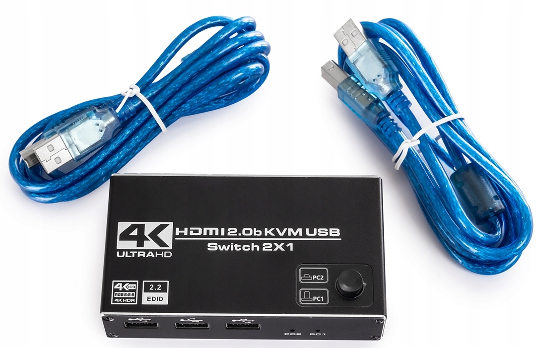 Przełącznik Switch KVM USB HDMI Sumator SPH-KVM22 Liczba portów 2