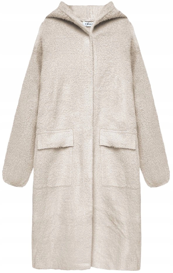 Kabát Přehoz A'la Alpaka B3006 Béžový S (36)