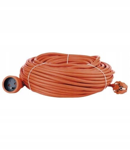 Predlžovací Kábel 1 zásuvka 40 m oranžový Emos