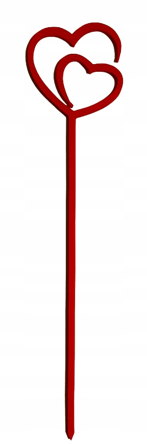 

Ozdoba Kwiatów Podpórka Walentynka Serce 26,5 cm