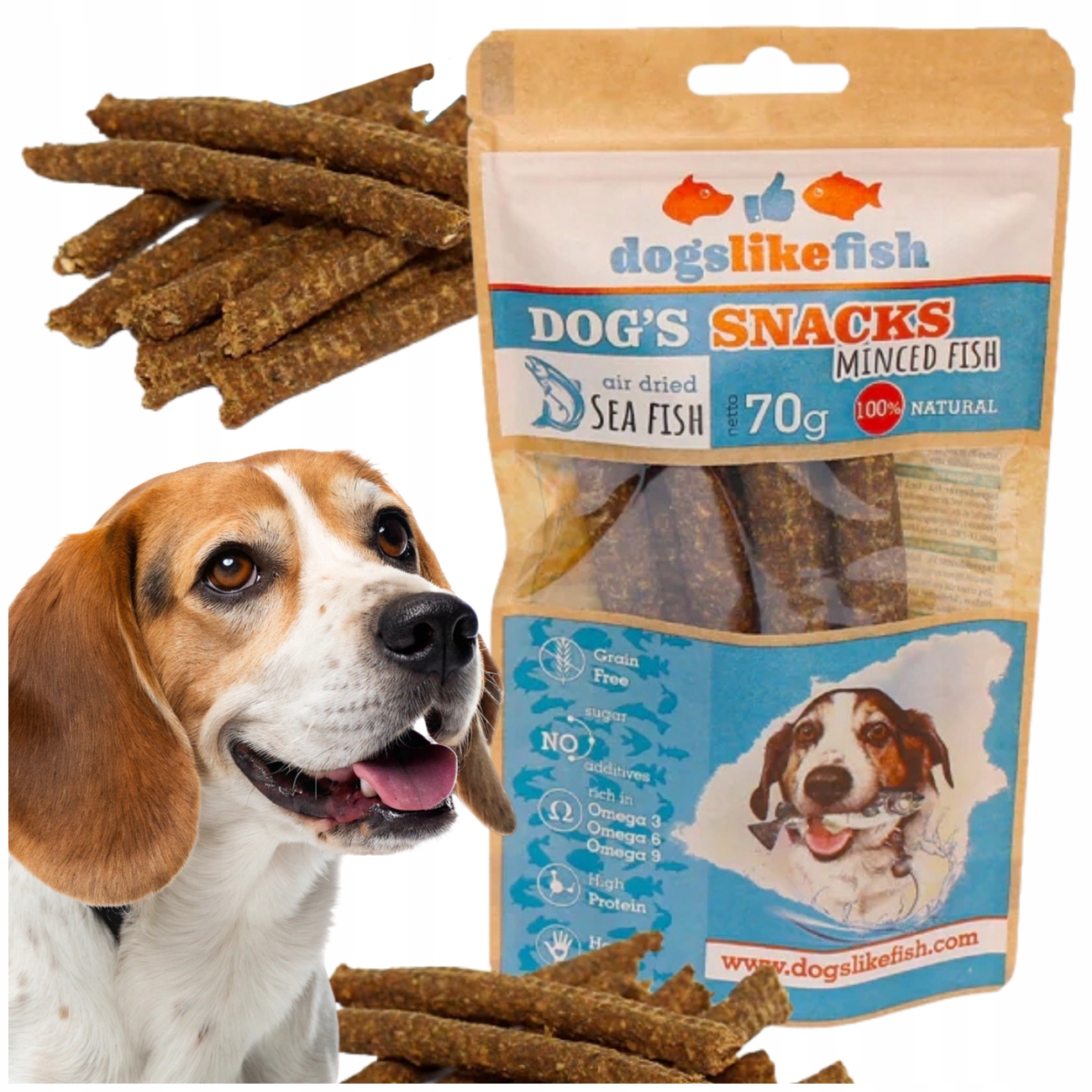 Mletá Treska V Prstech Pro Psa – Dogslikefish 1000 G