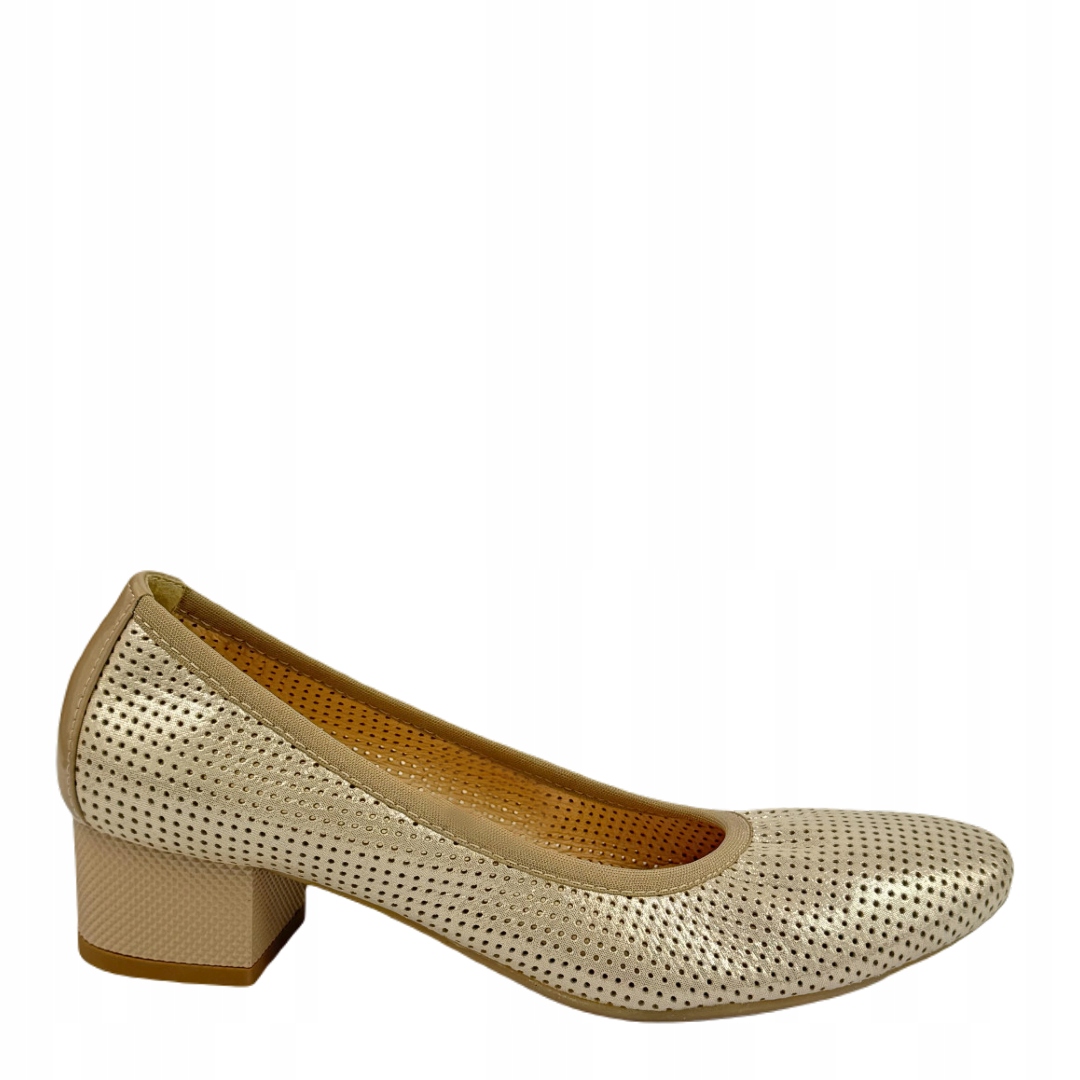 Dámské lodičky Arka Bioeco 5869/1097/1887 béžová platina 37, Platinová