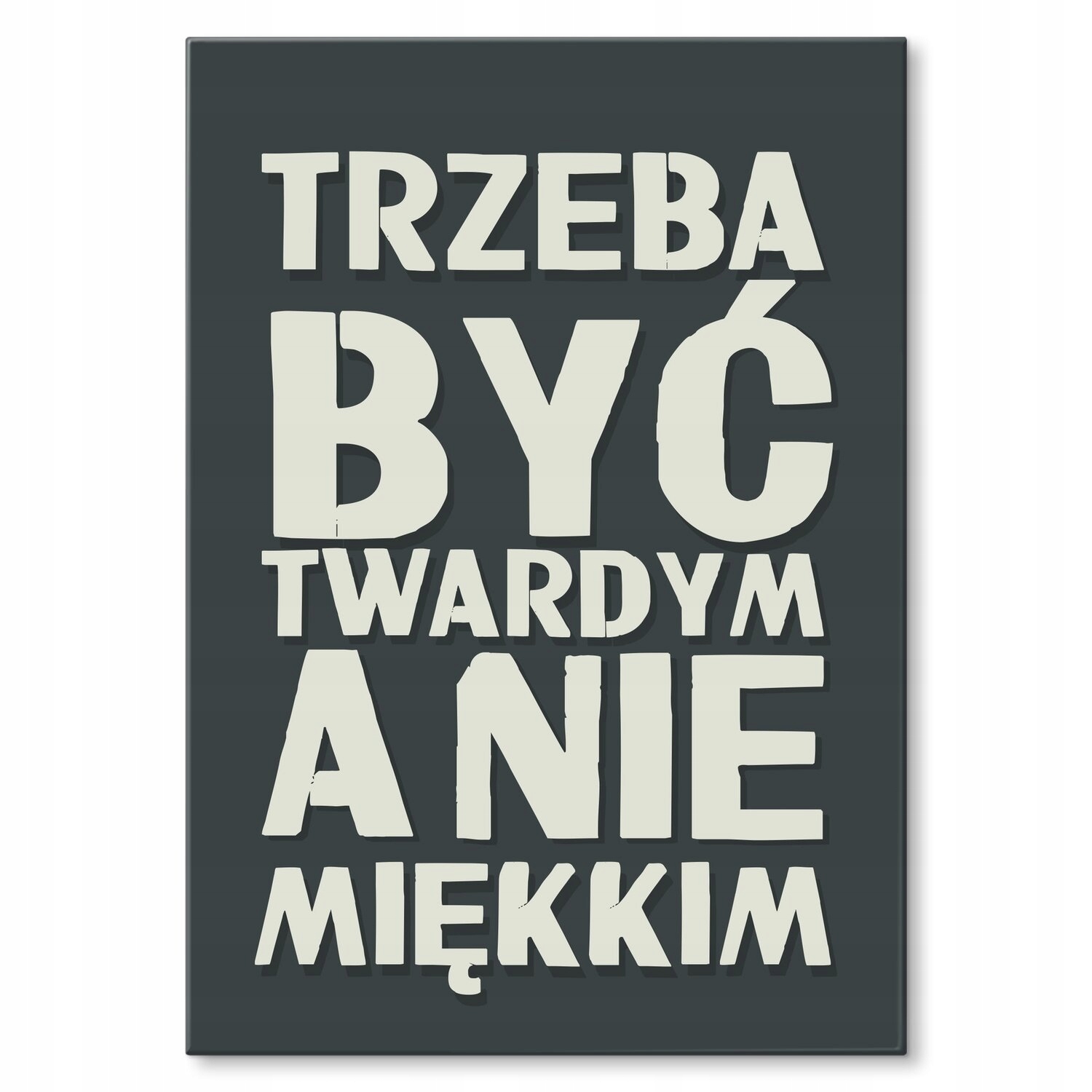 Kovový plakát Musíte být tvrdý Dárek 22 x 31 cm