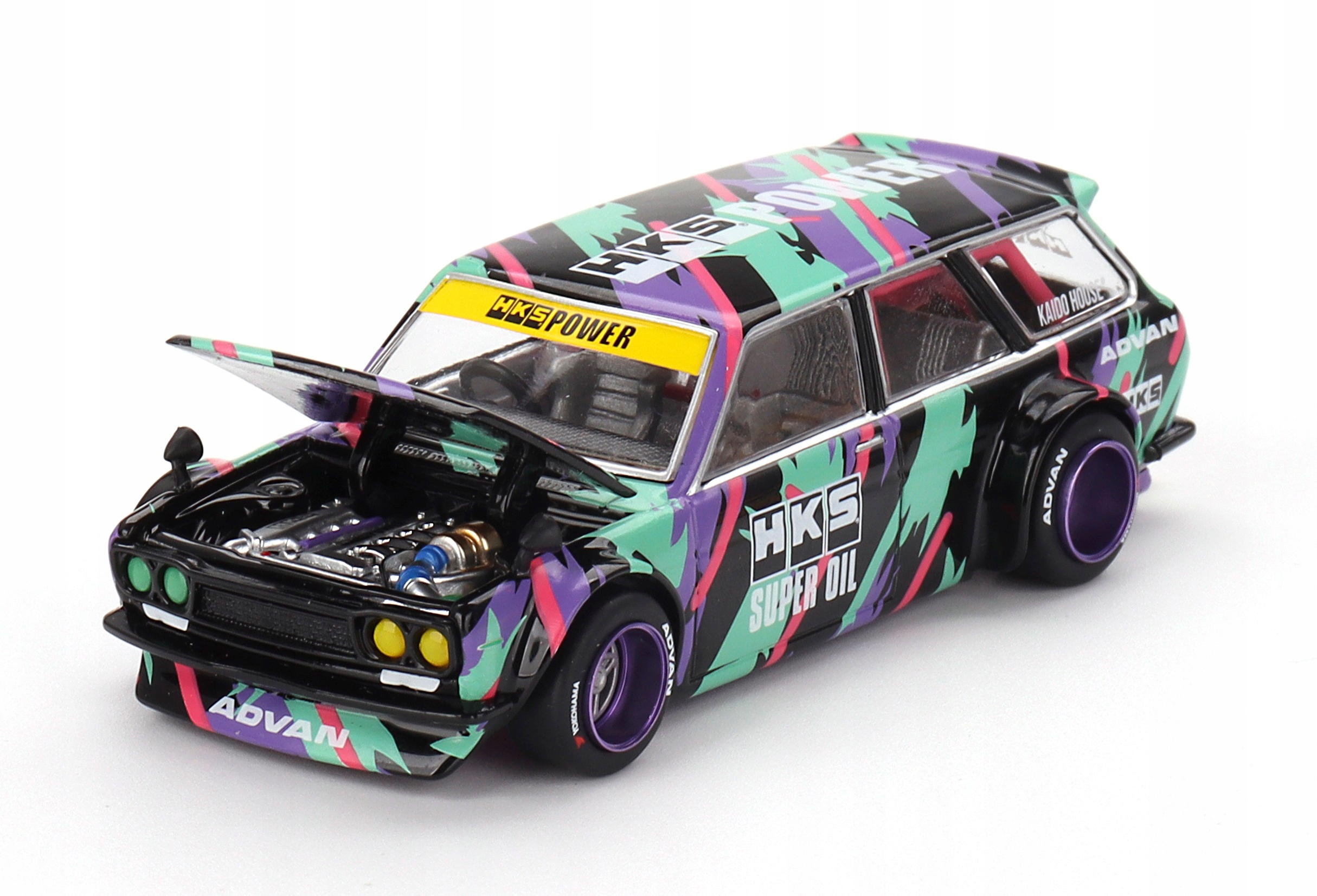 MINI GT DATSUN 510 WAGON HKS V1 1969 1:64 (0810152145593