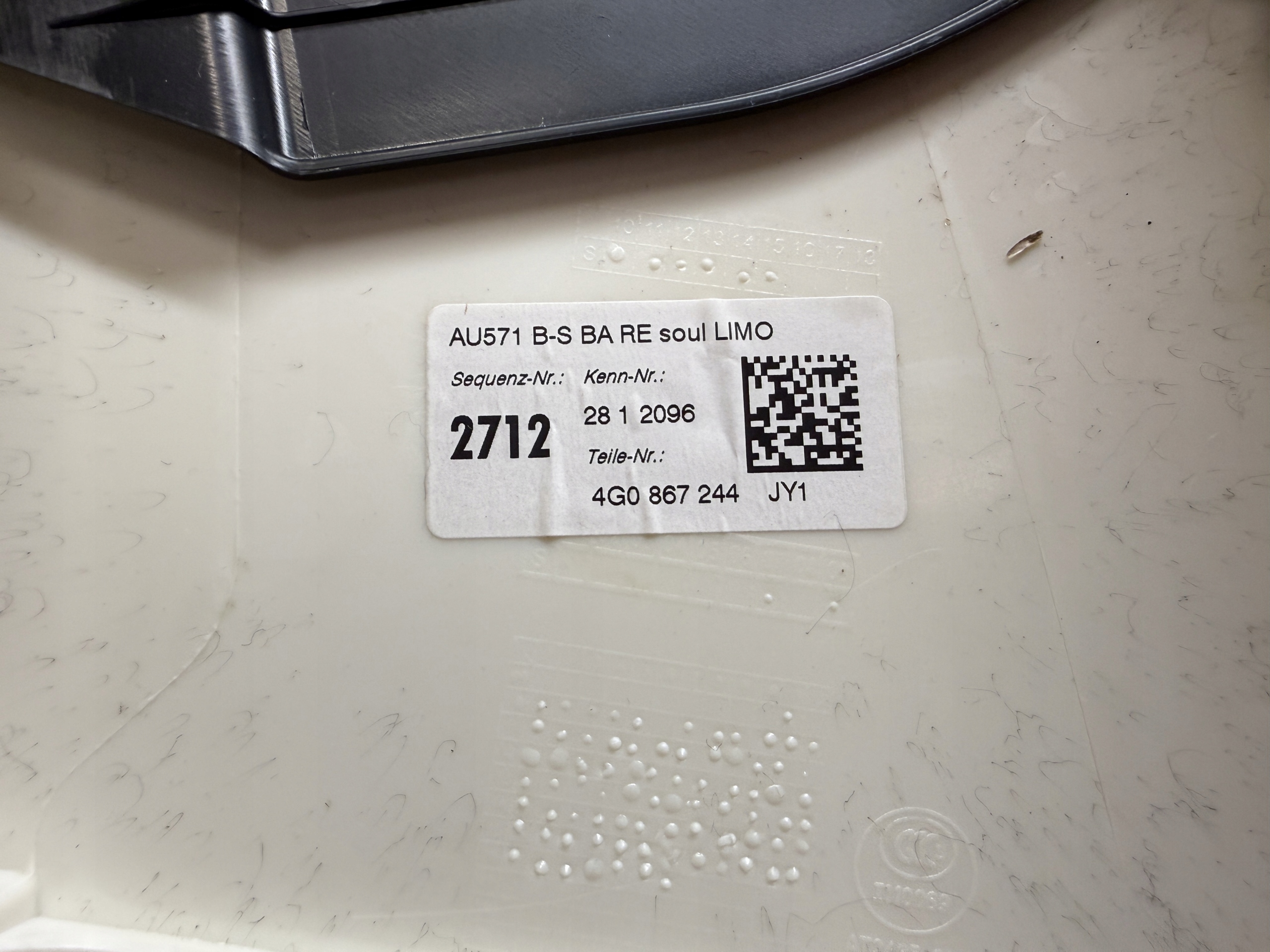 AUDI A6 4G C7 Blende Abdeckung SLUPKA rechts 4G0867244