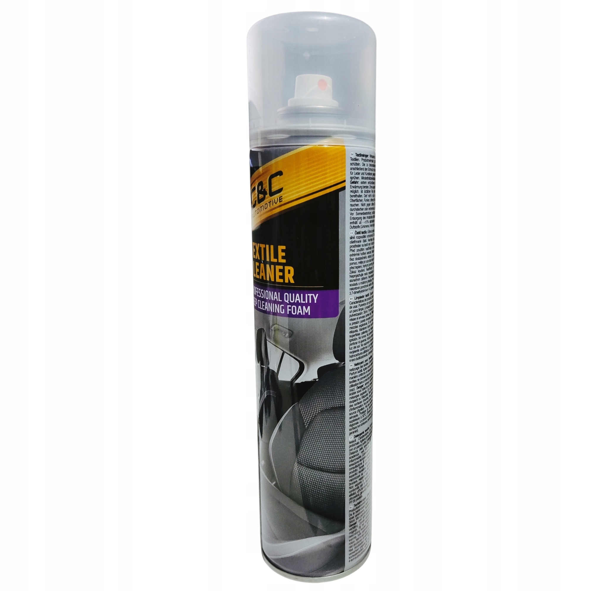 Środek płyn pianka do czyszczenia tapicerki tekstyliów samochodu 400 ml