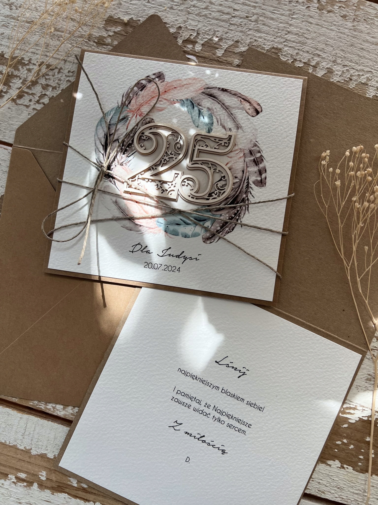 Unikátní ručně vyráběné přání k 22. narozeninám nápad na dárek přání