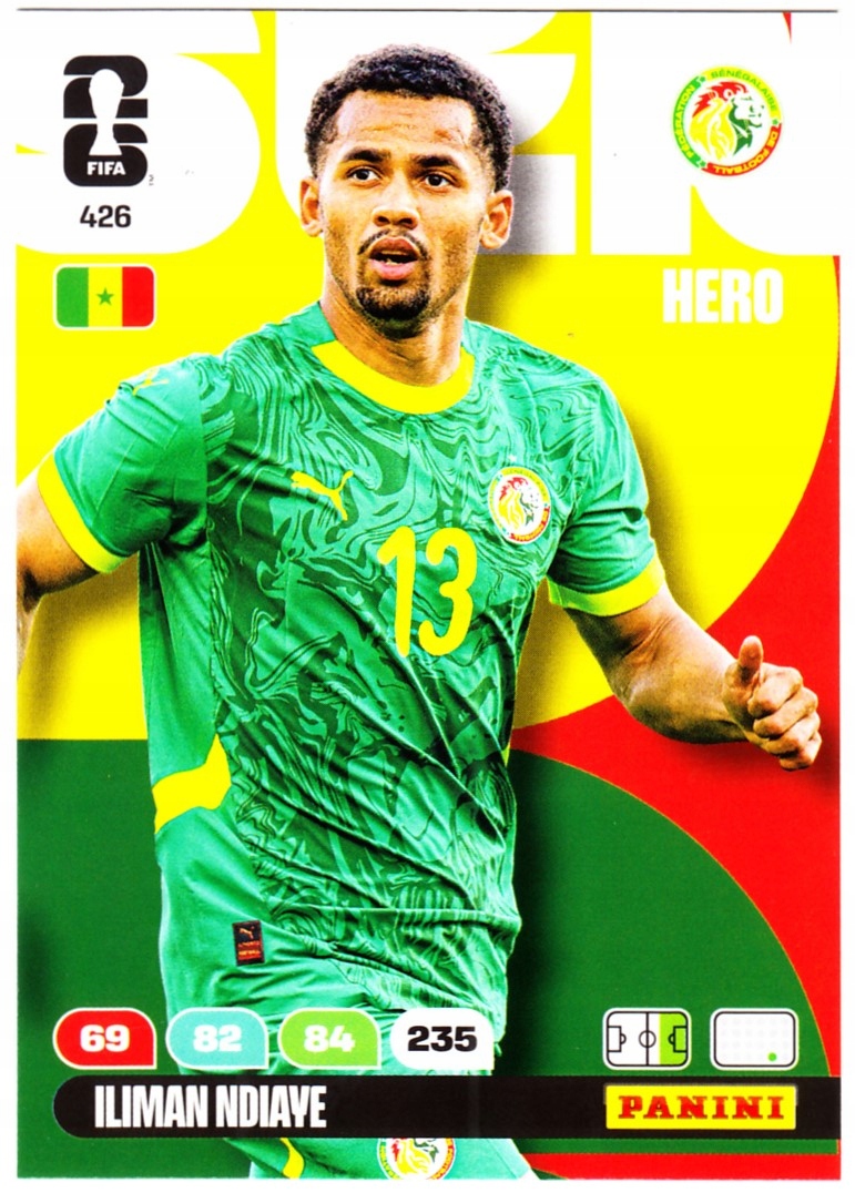 Karta Kolekcjonerska Panini Fifa World Cup 2026 Core Iliman Ndiaye 426