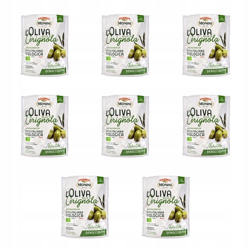 Monini oliwki Bella di Cerignola 150g X8