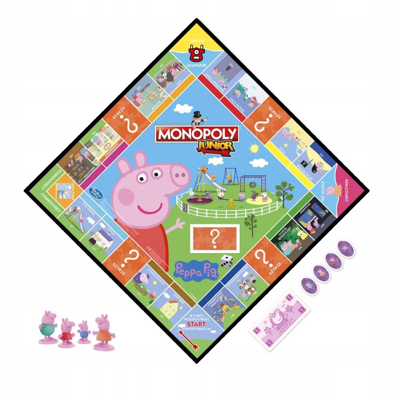 Gra planszowa Hasbro Monopoly Junior Świnka Peppa Kod producenta F1656