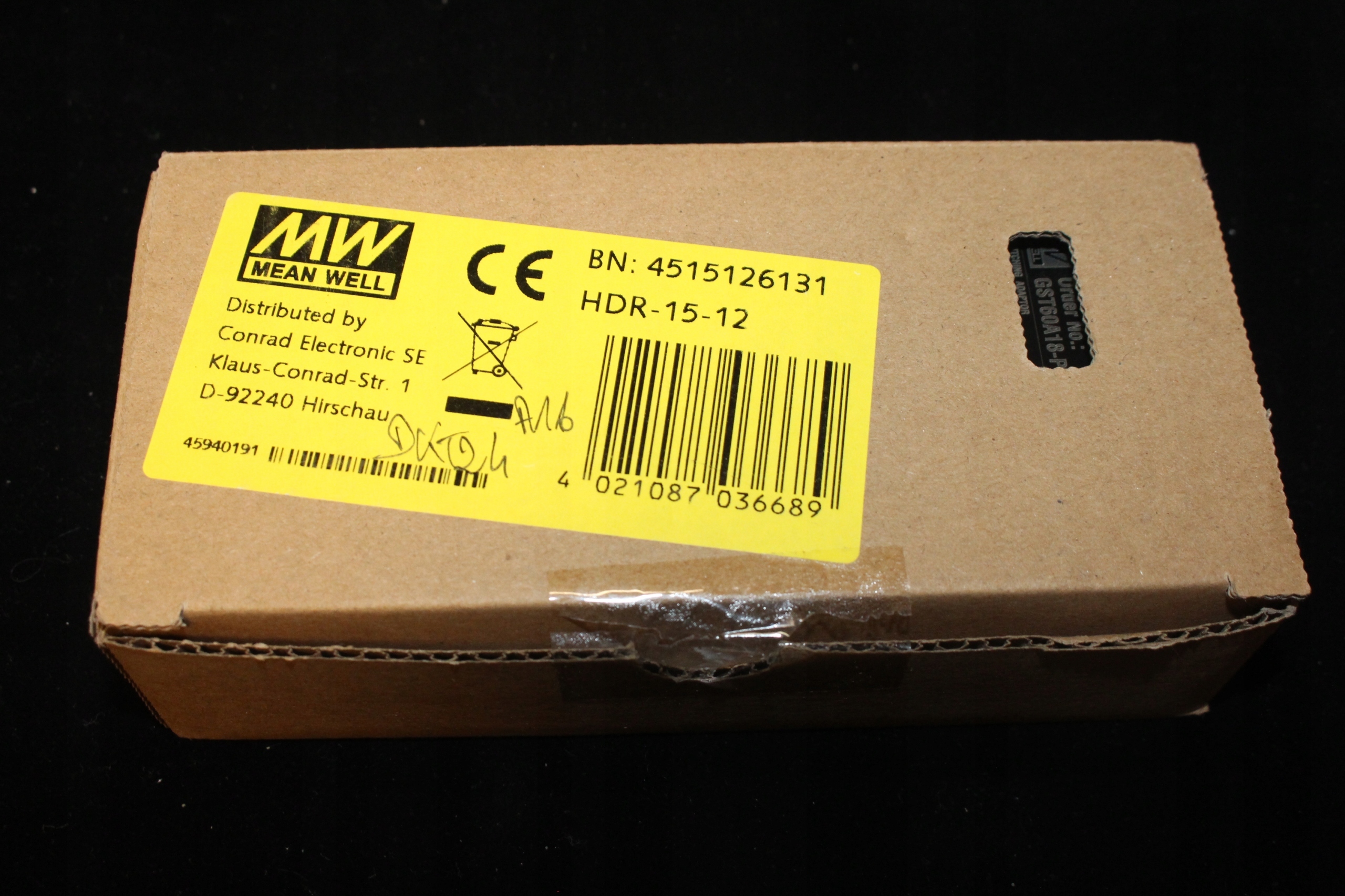 Zasilacz stałonapięciowy Mean Well GST60A18-P1J Moc 60 W