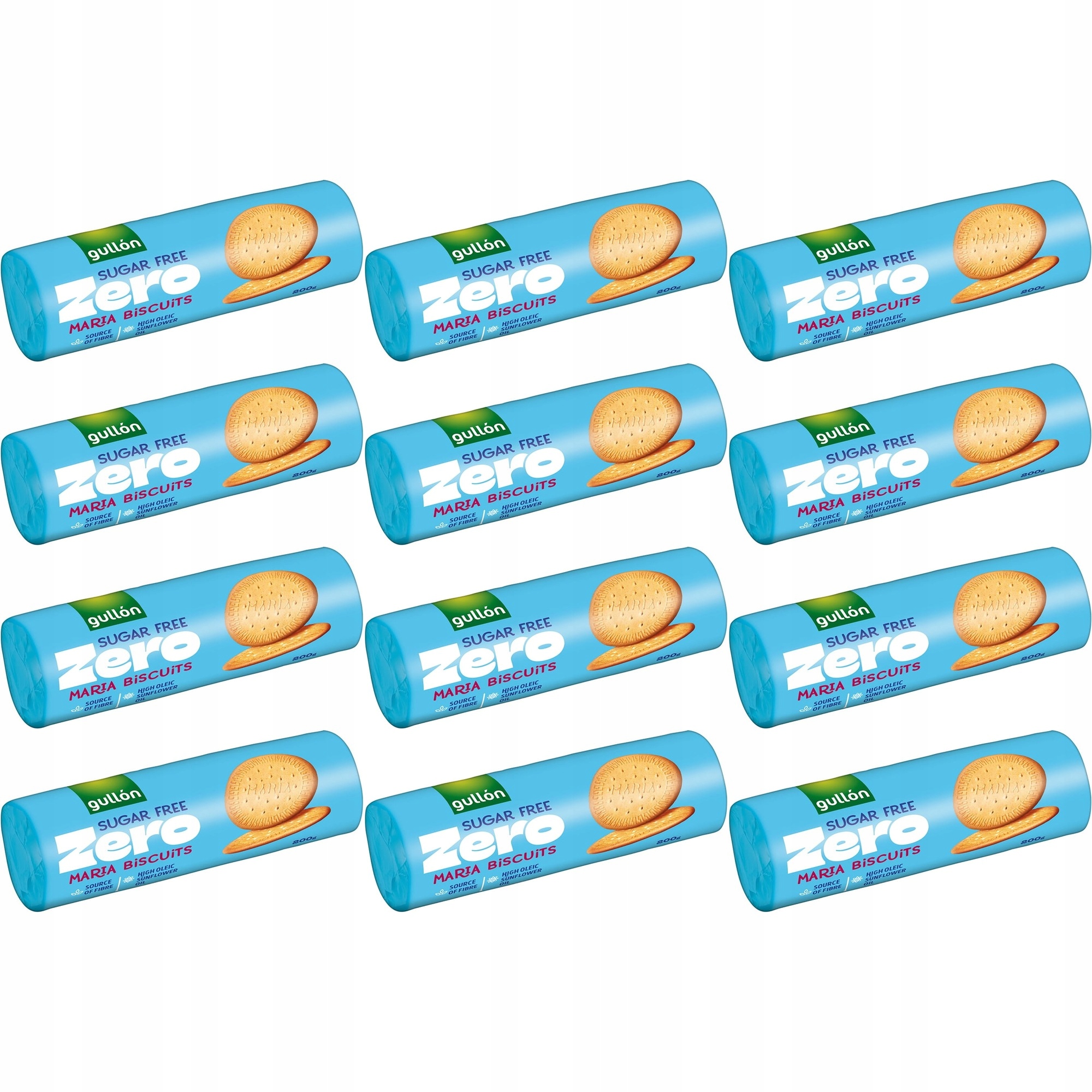 Zestaw 12 x Gullon Herbatniki bez dodatku cukru 200 g