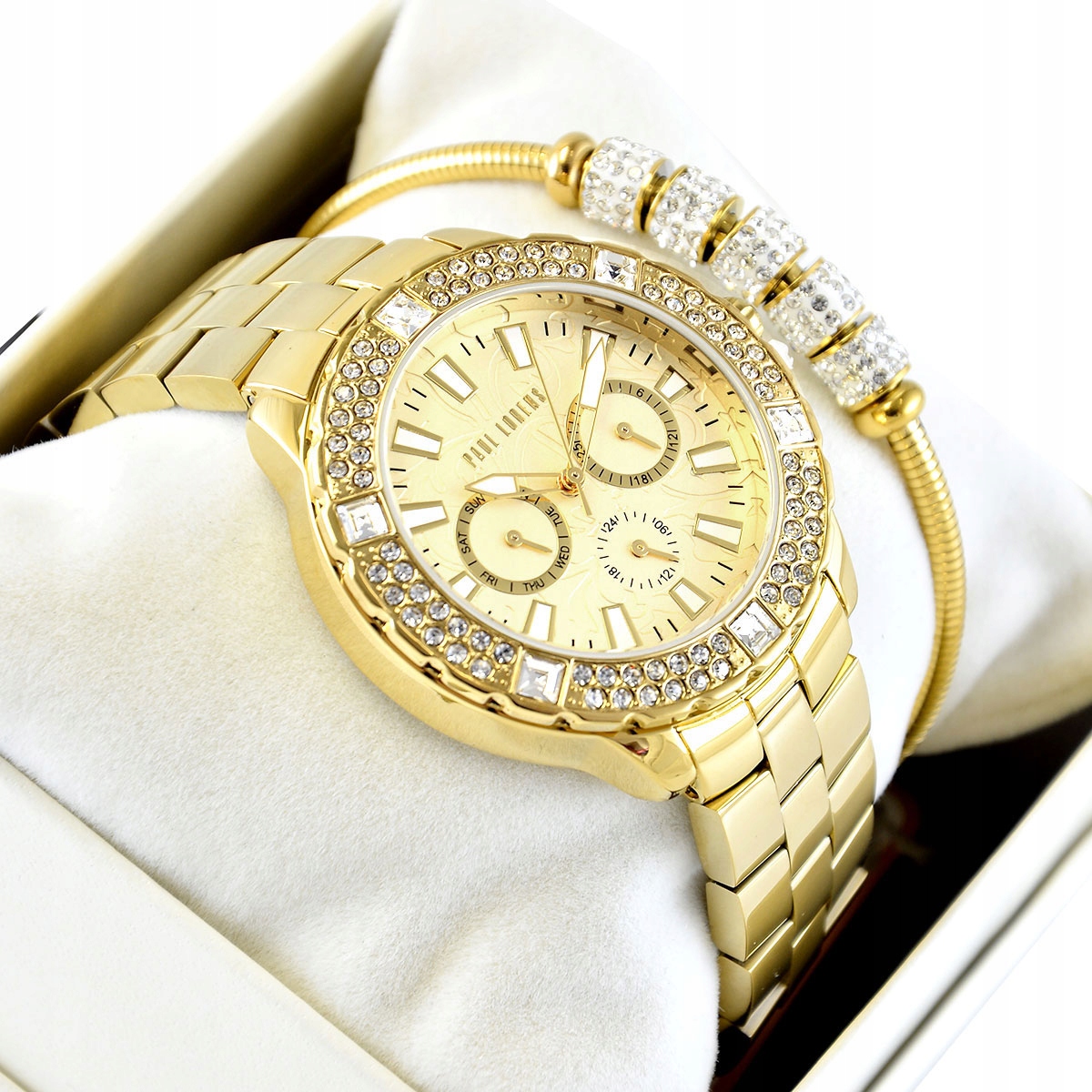 Dámská sada hodinek Paul Lorens Naomi zlaté náramek