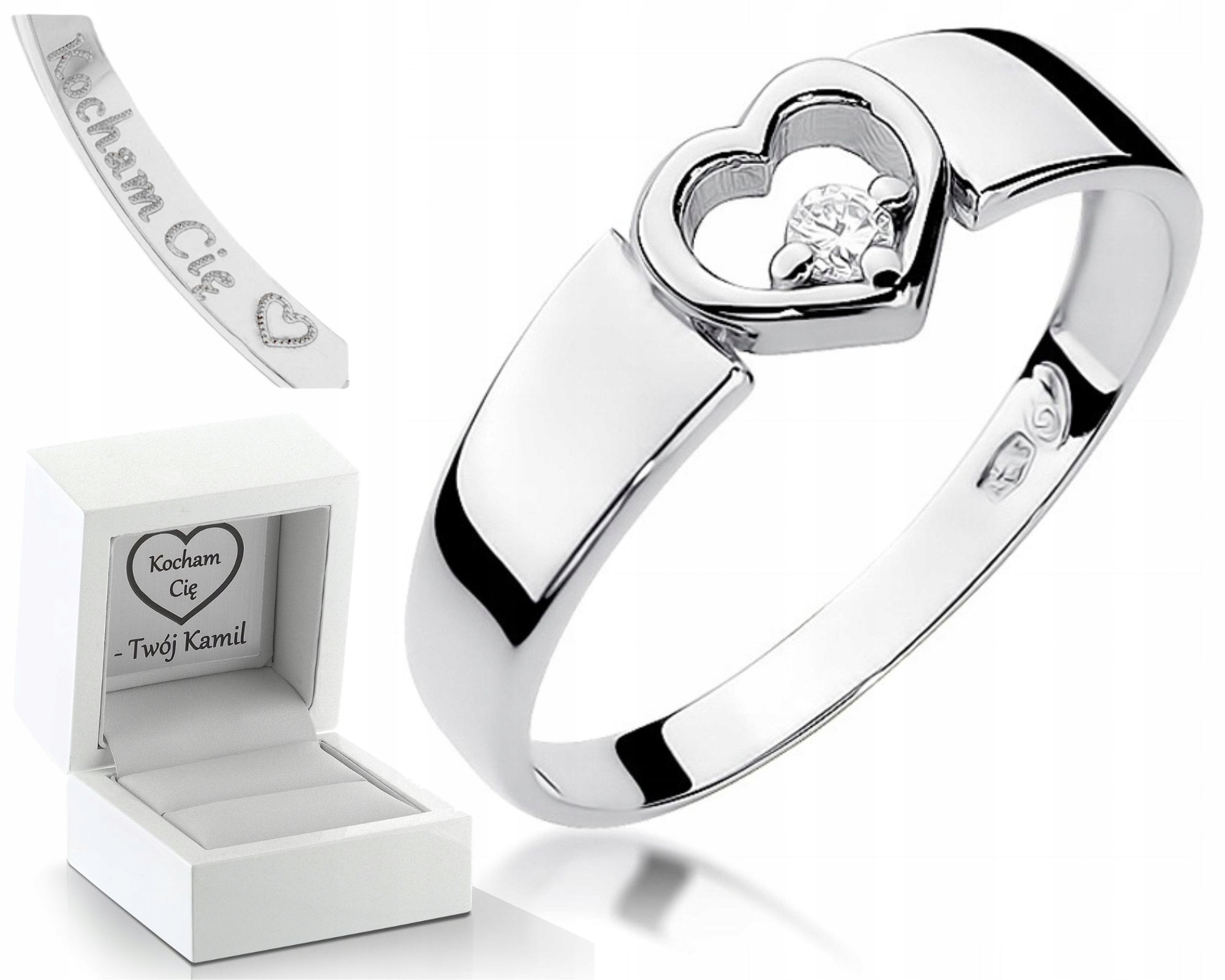 Prstýnek S Briliantem, Bílé Zlato, Gravírování, Bonus