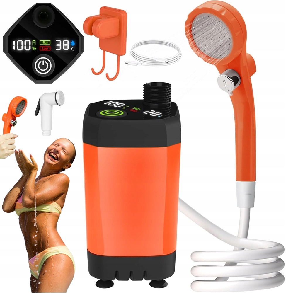 Turistická Sprcha Kempingová Pod Stan Přenosná Polní Sprcha 6000MAH