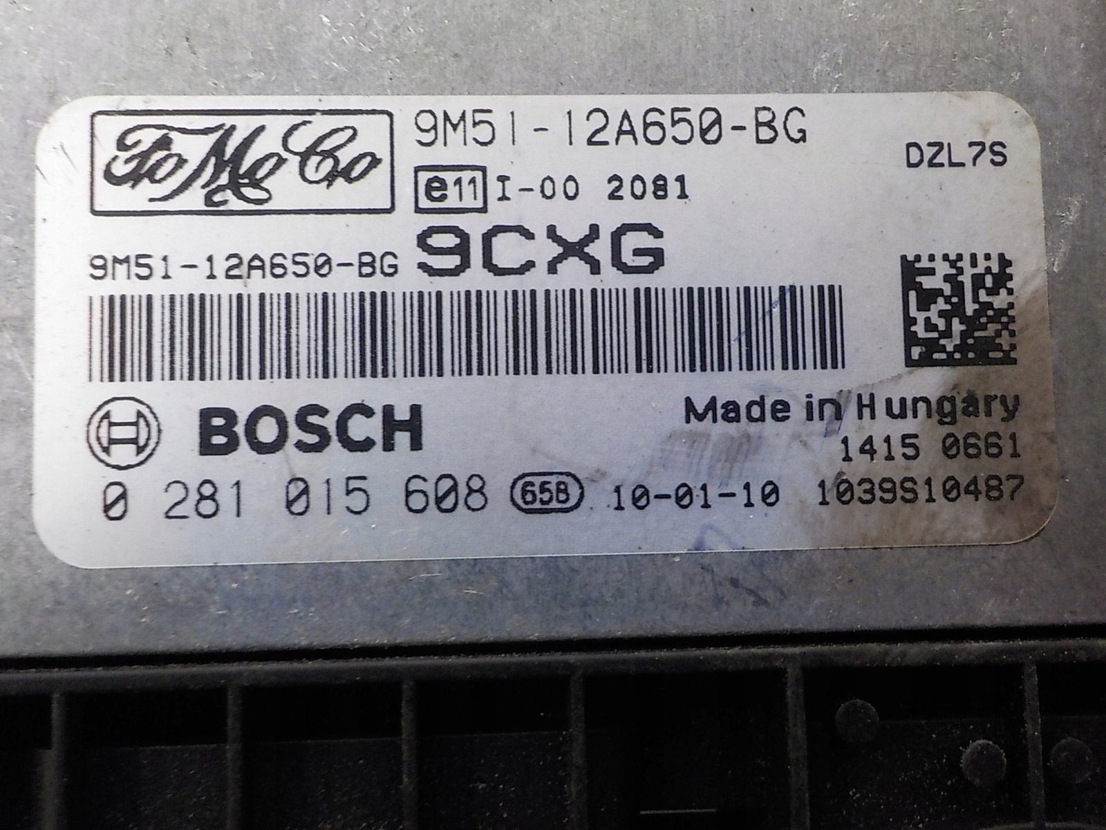 FORD computer control unit 9M51-12A650-BG 0281015608 9CXG