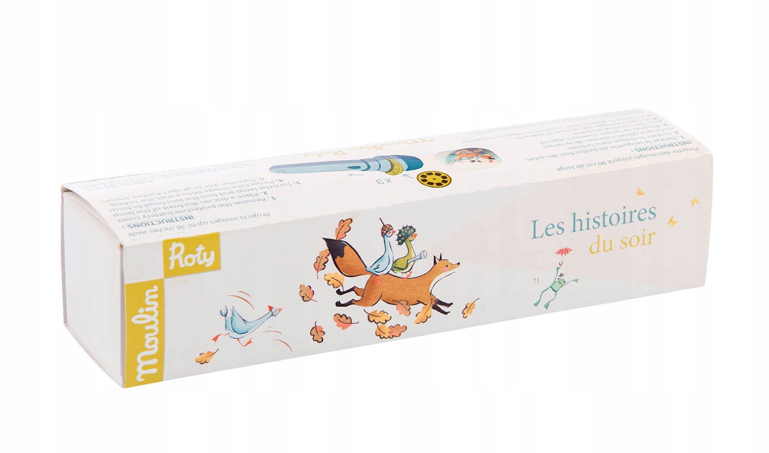 Latarka Projektor historia Podróż Olgi MOULIN ROTY Zasilanie bateryjne