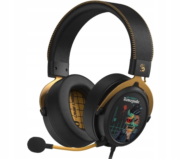 Słuchawki przewodowe A4tech Bloody M595 Renegade Nauszne Mikrofon Czarne