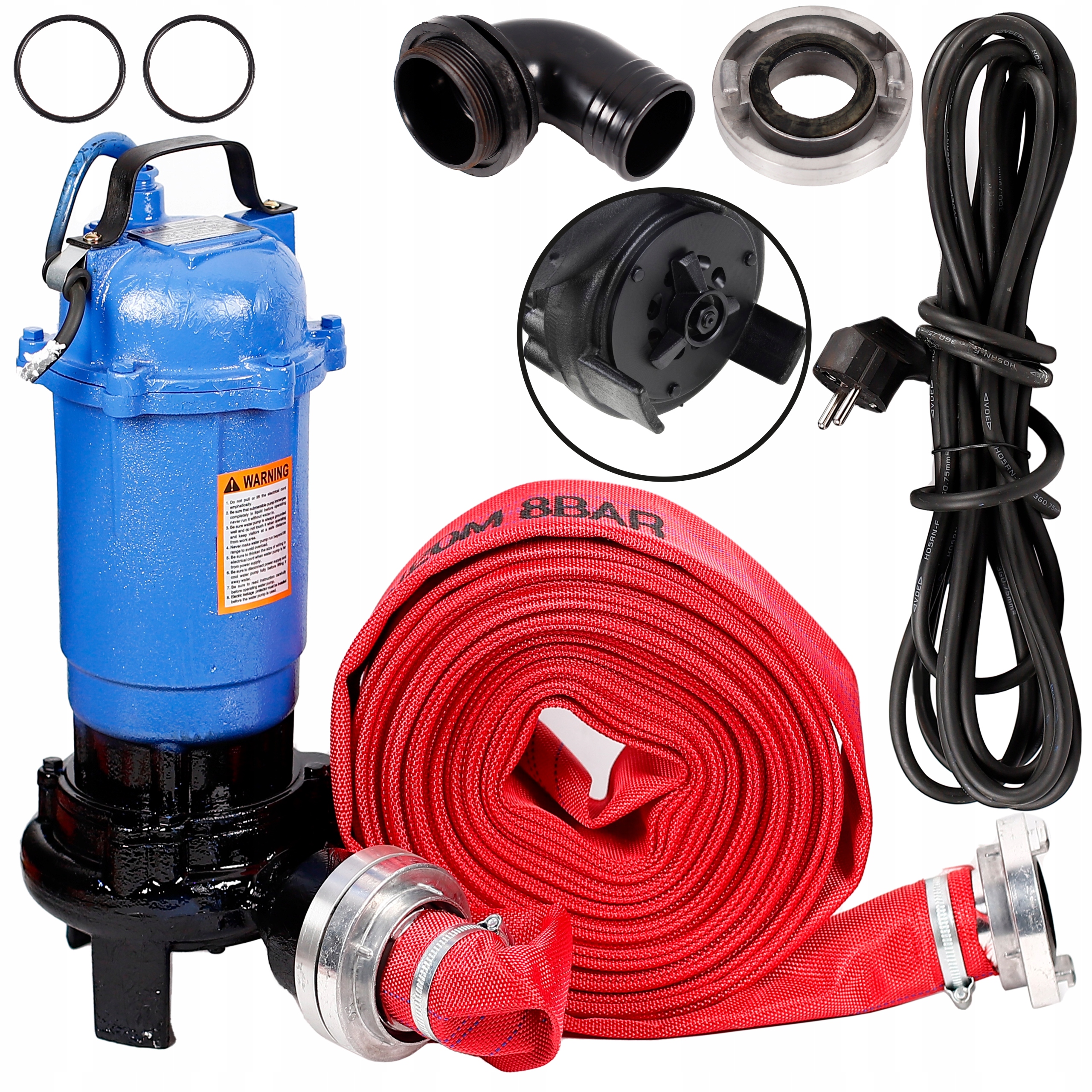 

Pompa Do Szamba Z Nożem Tnącym Rozdrabniaczem +wąż