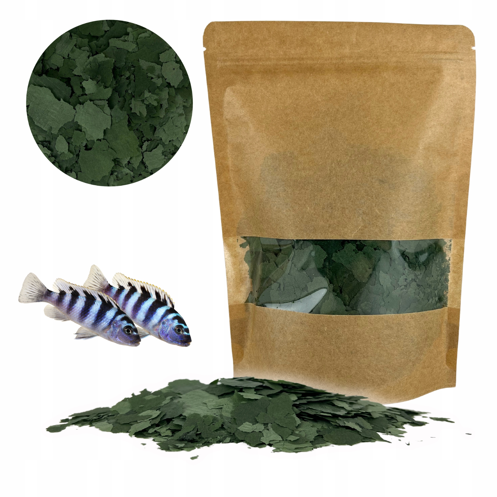 Krmivo Pro Akvarijní Rybky Pěstičky Algen-mix 1 kg Velké Množství