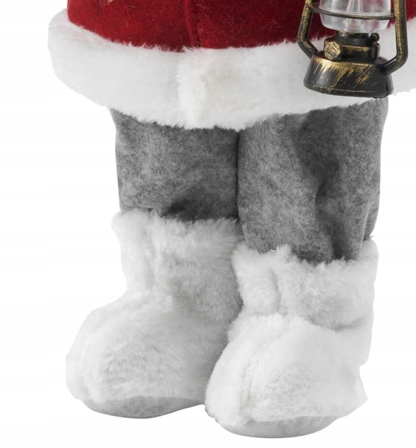 DUŻY MIKOŁAJ ŚWIĄTECZNY STOJĄCY 41cm Motyw mikołaj