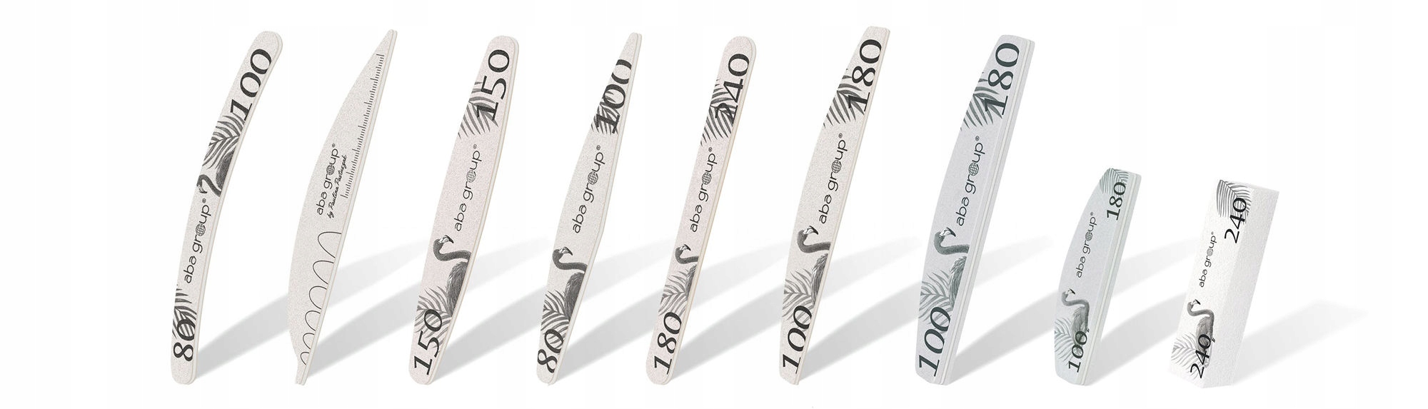 Pilnik do Paznokci Łódka 100/180 Standard Aba Grubość 4 mm