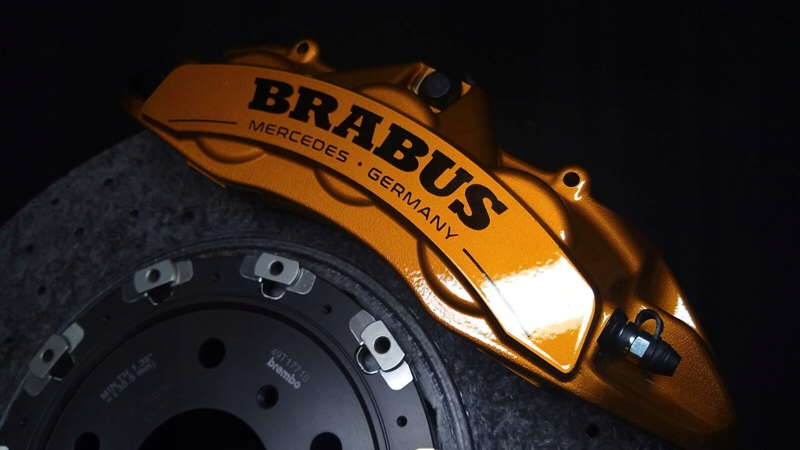 Mercedes Amg Brabus Germany Naklejka Na Zacisk Przedni Hi Temp 8 Lat Czarna